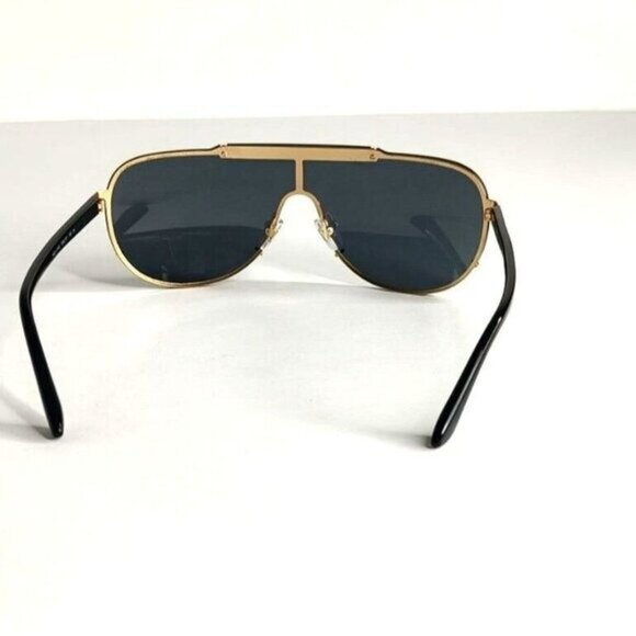 VERSACE Suglasses VE2140 1002 Pilot Aviator Greca Shield Black Designer main image 7